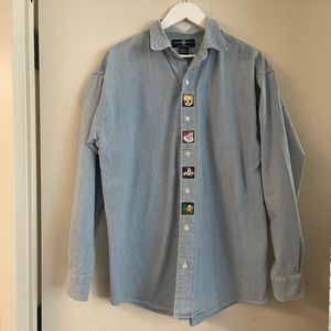 Vintage Warner Bros. Denim Button Down